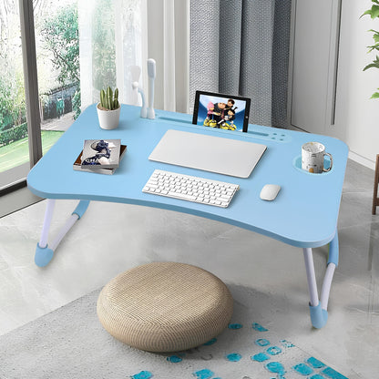 Slendor Foldable Laptop Bed Desk with Cup Holder